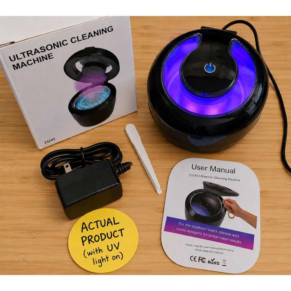 45kHz Ultrasonic Cleaner for Jewelry, Retainers & Small Accessories